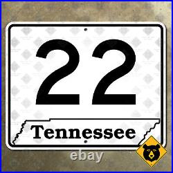 Tennessee State Route 22 highway marker 1982 outline road sign Tiptonville 30x24
