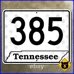 Tennessee State Route 385 highway road sign Memphis Collierville 1982 30x24