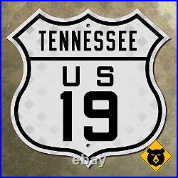 Tennessee US Route 19 highway marker 1926 road sign Bluff City Bristol 24x24