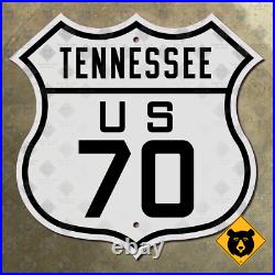 Tennessee US Route 70 highway marker 1926 road sign Memphis Nashville 12x12 Tennessee US Route 70 highway marker 1926 road sign Memphis Nashville 12x12
