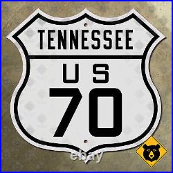 Tennessee US Route 70 highway marker 1926 road sign Memphis Nashville 16x16