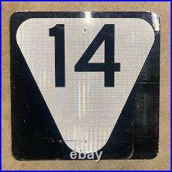 Tennessee state secondary route 14 highway road sign shield 24x24 triangle 0953