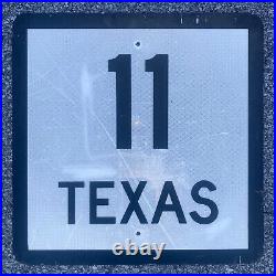Texas state route 11 highway road sign shield 24x24 Sulphur Springs HDOS