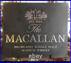 The Macallan Vintage Metal Sign Hand Cast Aluminum Relief Wall Art
