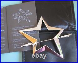 Thierry Mugler Vintage Angel Star Pin Brooch Signed Numbered Certificate Pouch