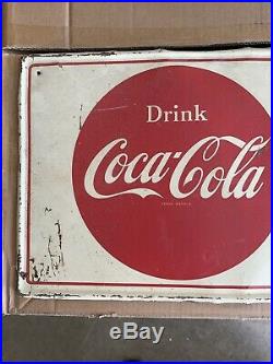 Thing Go Better With Coke Original 1960s Vintage Metal Sign