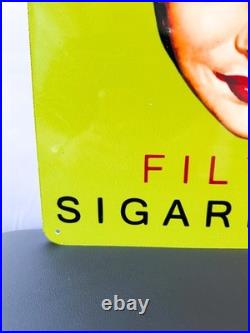 Tigra Filter Zigaretten Vintage Cigarette Advertising Metal Sign 60 × 40 cm