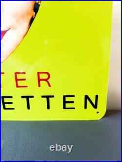 Tigra Filter Zigaretten Vintage Cigarette Advertising Metal Sign 60 × 40 cm