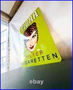 Tigra Filter Zigaretten Vintage Cigarette Advertising Metal Sign 60 × 40 cm