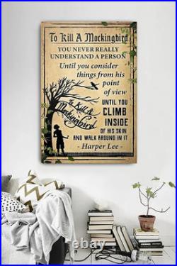 To Kill a Mockingbird Metal Tin Sign Wall Art Vintage Retro Decorations Gifts F To Kill a Mockingbird Metal Tin Sign Wall Art Vintage Retro Decorations Gifts F