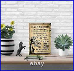 To Kill a Mockingbird Metal Tin Sign Wall Art Vintage Retro Decorations Gifts F To Kill a Mockingbird Metal Tin Sign Wall Art Vintage Retro Decorations Gifts F