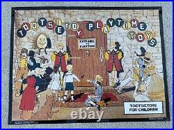 Tootsietoy Playtime Toys Vintage Metal Tin Sign Children's Stories Tootsie Toys