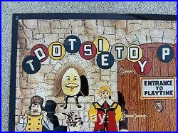 Tootsietoy Playtime Toys Vintage Metal Tin Sign Children's Stories Tootsie Toys