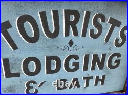 Tourist Wood sign inspirational Home Decor 20-28 Hand Painted