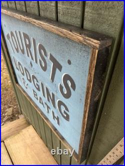 Tourist Wood sign inspirational Home Decor 20-28 Hand Painted