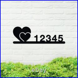 Two Hearts Address Sign