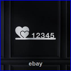 Two Hearts Address Sign