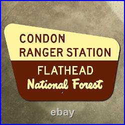USFS Condon Ranger Flathead National Forest Station boundary highway sign 21x14