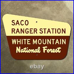 USFS Saco Ranger White Mountain National Forest boundary highway sign 36x24