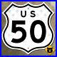 US_route_50_highway_marker_sign_Sacramento_California_diecut_shield_12x12_1957_01_zpz