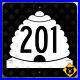 Utah_State_Route_201_highway_marker_road_sign_1965_24x24_Salt_Lake_City_01_yoaj
