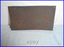 VINTAGE 13x7 in ATLANTIC GAS & OIL ADVERTISING SIGN HEAVY METAL PORCELAIN -918 G