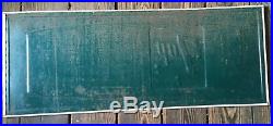 VINTAGE 7 Up SIGN FIRST AGAINST THIRST EMBOSSED METAL STOUT SIGN CO 12x30