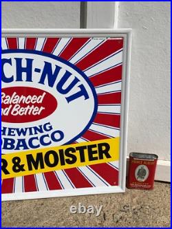 VINTAGE BEECH-NUT TOBACCO SELF FRAMED METAL ADVERTISING SIGN (22x 18) NOS VINTAGE BEECH-NUT TOBACCO SELF FRAMED METAL ADVERTISING SIGN (22x 18) NOS