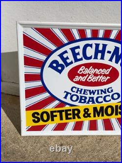 VINTAGE BEECH-NUT TOBACCO SELF FRAMED METAL ADVERTISING SIGN (22x 18) NOS VINTAGE BEECH-NUT TOBACCO SELF FRAMED METAL ADVERTISING SIGN (22x 18) NOS