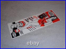 VINTAGE HARLEY DAVIDSON MOTORCYCLES WOMAN With LG OIL CANS 15 METAL GASOLINE SIGN