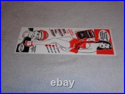 VINTAGE HARLEY DAVIDSON MOTORCYCLES WOMAN With LG OIL CANS 15 METAL GASOLINE SIGN