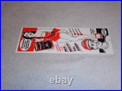 VINTAGE HARLEY DAVIDSON MOTORCYCLES WOMAN With LG OIL CANS 15 METAL GASOLINE SIGN