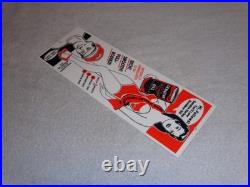 VINTAGE HARLEY DAVIDSON MOTORCYCLES WOMAN With LG OIL CANS 15 METAL GASOLINE SIGN