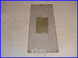 VINTAGE HEY! GIVE ME A TALL ONE With MAN +SODA 14.5 PORCELAIN METAL GASOLINE SIGN