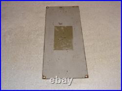VINTAGE HEY! GIVE ME A TALL ONE With MAN +SODA 14.5 PORCELAIN METAL GASOLINE SIGN
