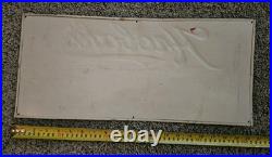 VINTAGE HROBAKS BEVERAGES SODA ADVERTISING Metal SIGN GAS STATION VINTAGE HROBAKS BEVERAGES SODA ADVERTISING Metal SIGN GAS STATION