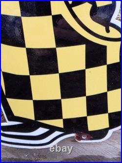 VINTAGE KAYO CHOCOLATE FLAVORED DRINK PORCELAIN HEAVY METAL SIGN 24x14