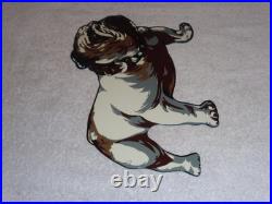 VINTAGE MACK TRUCKS With DIE-CUT BULLDOG 11 METAL DOG TRUCK GASOLINE OIL SIGN GAS