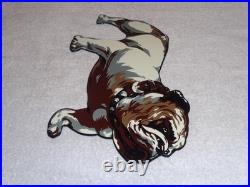 VINTAGE MACK TRUCKS With DIE-CUT BULLDOG 11 METAL DOG TRUCK GASOLINE OIL SIGN GAS