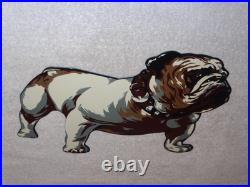 VINTAGE MACK TRUCKS With DIE-CUT BULLDOG 11 METAL DOG TRUCK GASOLINE OIL SIGN GAS