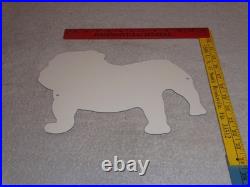 VINTAGE MACK TRUCKS With DIE-CUT BULLDOG 11 METAL DOG TRUCK GASOLINE OIL SIGN GAS