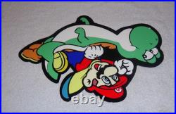 VINTAGE MARIO BROTHERS SUPER NINTENDO With YOSHI 12 SNES VIDEO GAME METAL AD SIGN