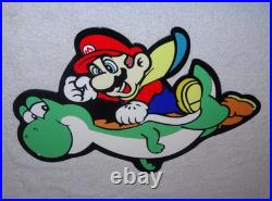 VINTAGE MARIO BROTHERS SUPER NINTENDO With YOSHI 12 SNES VIDEO GAME METAL AD SIGN