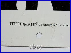 VINTAGE METAL ROACH SPRAY SIGN FROM A NC HARDWARE STORE! 30x36! DOUBLE SIDED