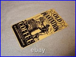 VINTAGE OLD PLANTATION COFFEE With PADDLE BOAT 10.5 PORCELAIN METAL GASOLINE SIGN