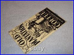 VINTAGE OLD PLANTATION COFFEE With PADDLE BOAT 10.5 PORCELAIN METAL GASOLINE SIGN