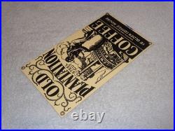 VINTAGE OLD PLANTATION COFFEE With PADDLE BOAT 10.5 PORCELAIN METAL GASOLINE SIGN