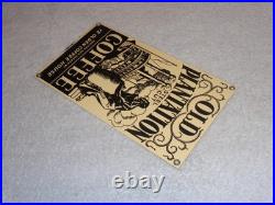 VINTAGE OLD PLANTATION COFFEE With PADDLE BOAT 10.5 PORCELAIN METAL GASOLINE SIGN