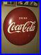 VINTAGE_Original_36_Metal_Coca_Cola_Button_Coke_Sign_Soda_Pop_Advertising_NICE_01_lzp