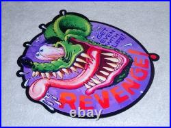 VINTAGE RAT FINK GET REVENGE With LIFE METAL RATFINK ED ROTH HOT ROD GASOLINE SIGN